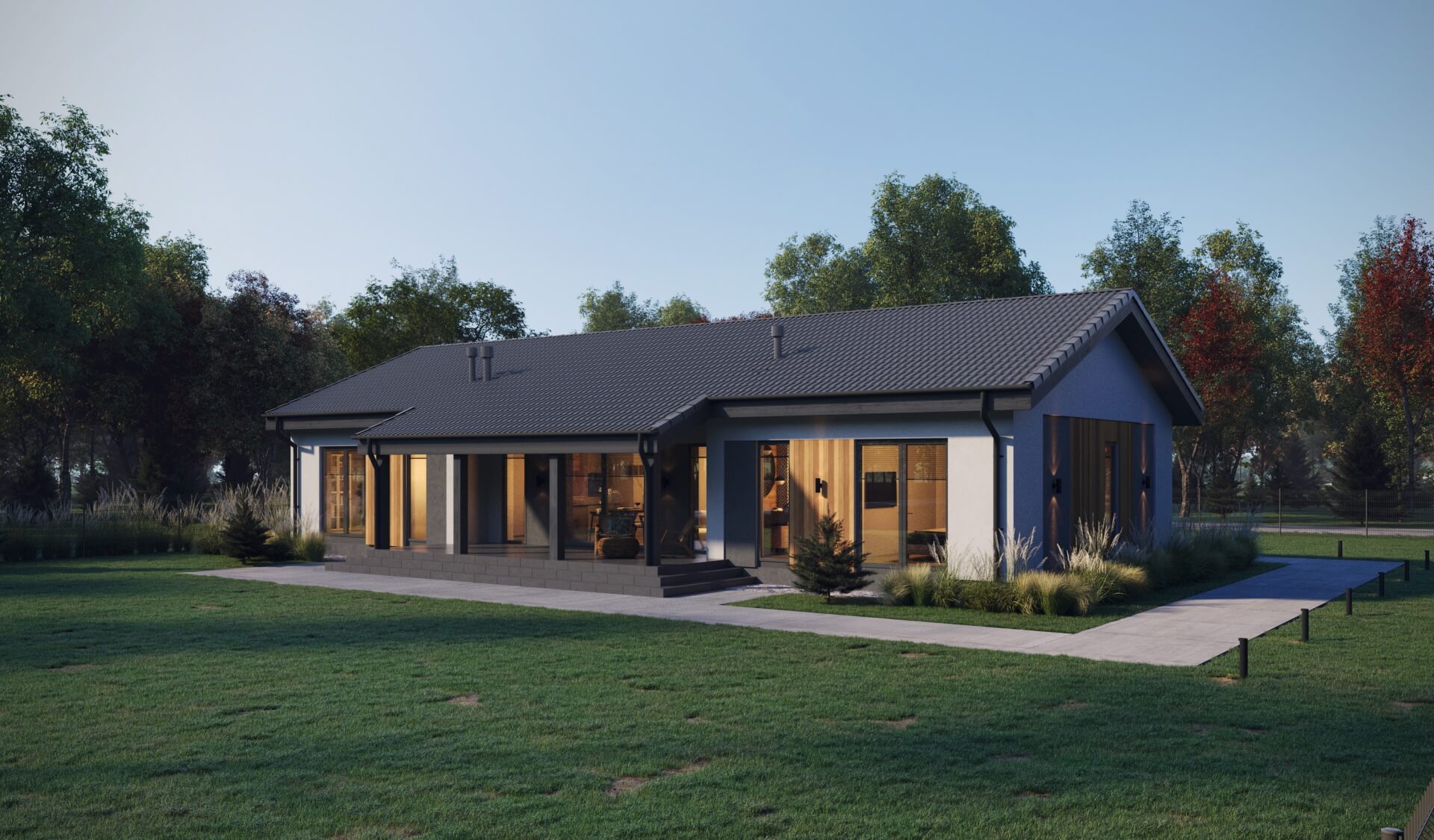 Кухня-гостиная сердце дома 180 м²