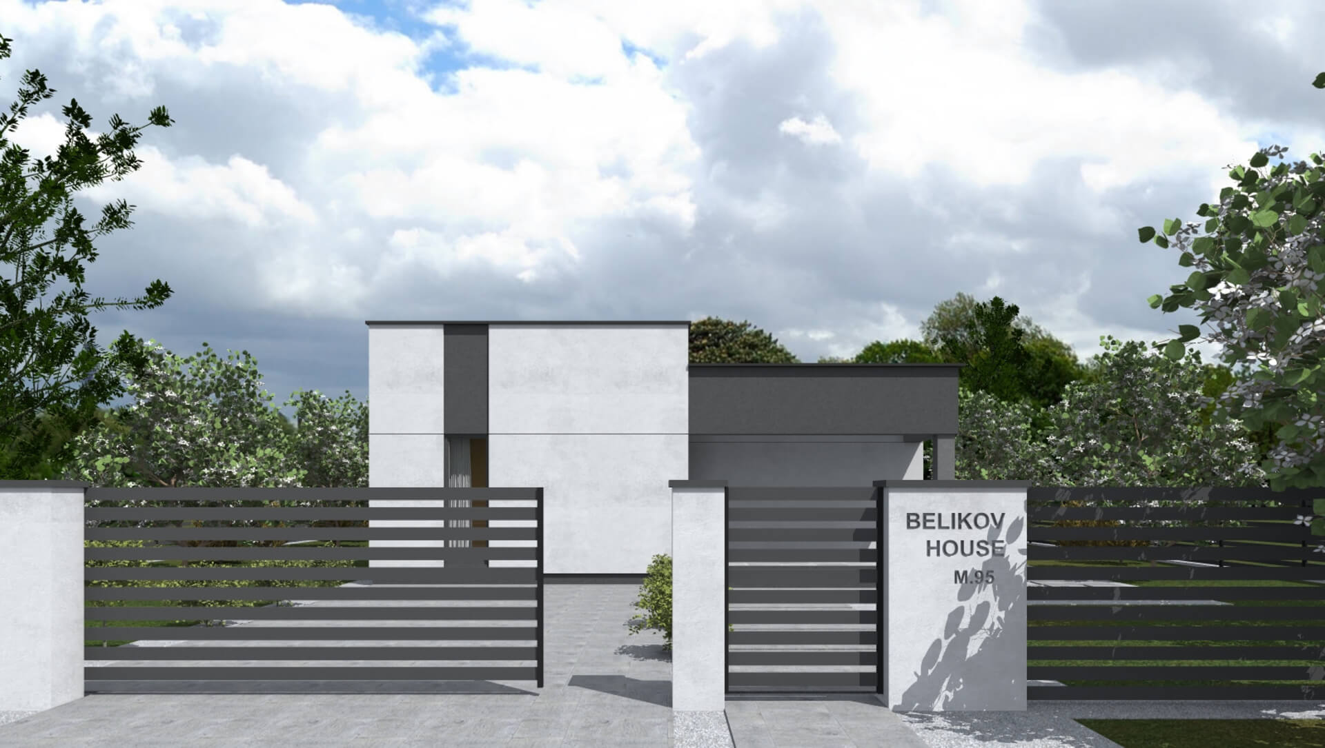 Хайлунд ПазлХаус, крыша плоская