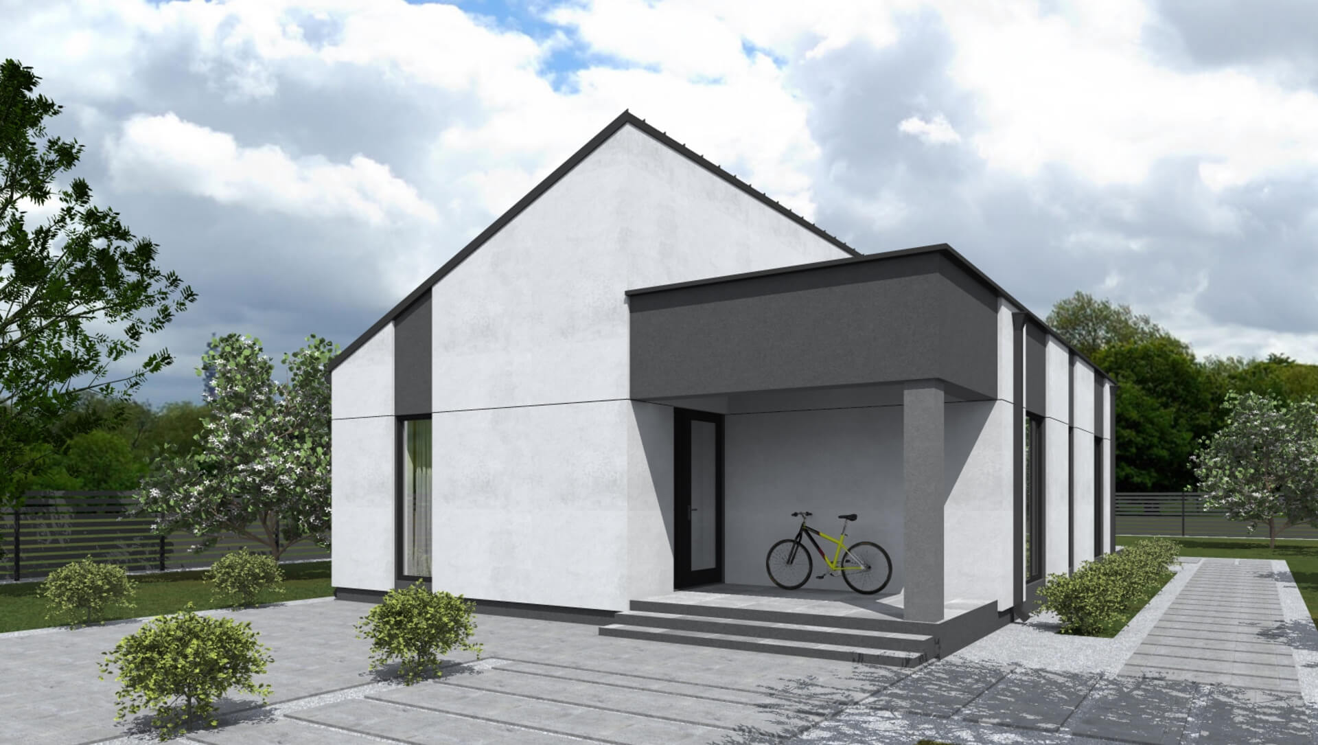 Люмборг ПазлХаус, крыша комбинированная