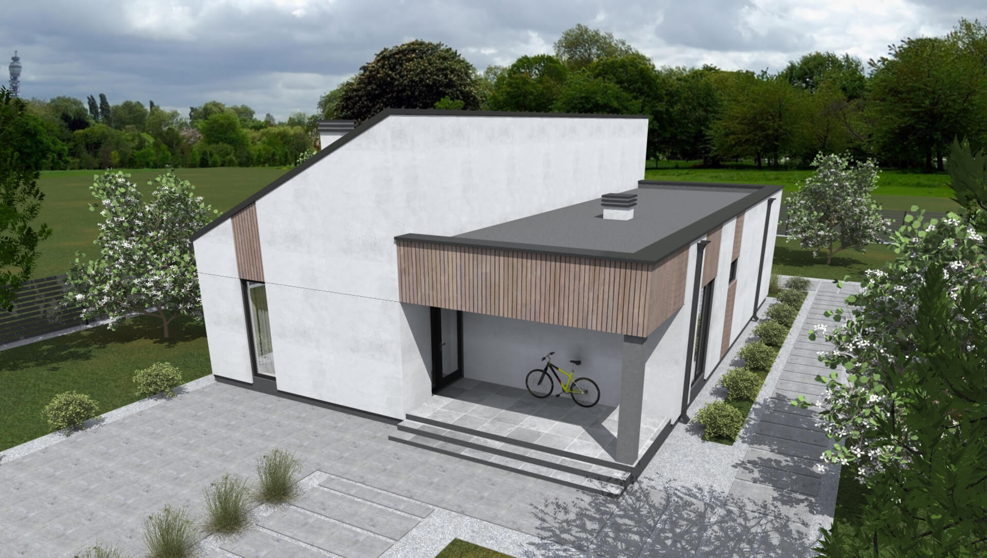 Норхельм ПазлХаус, крыша комбинированная