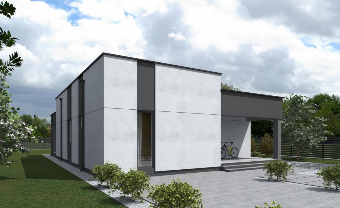 Хайлунд ПазлХаус, крыша плоская