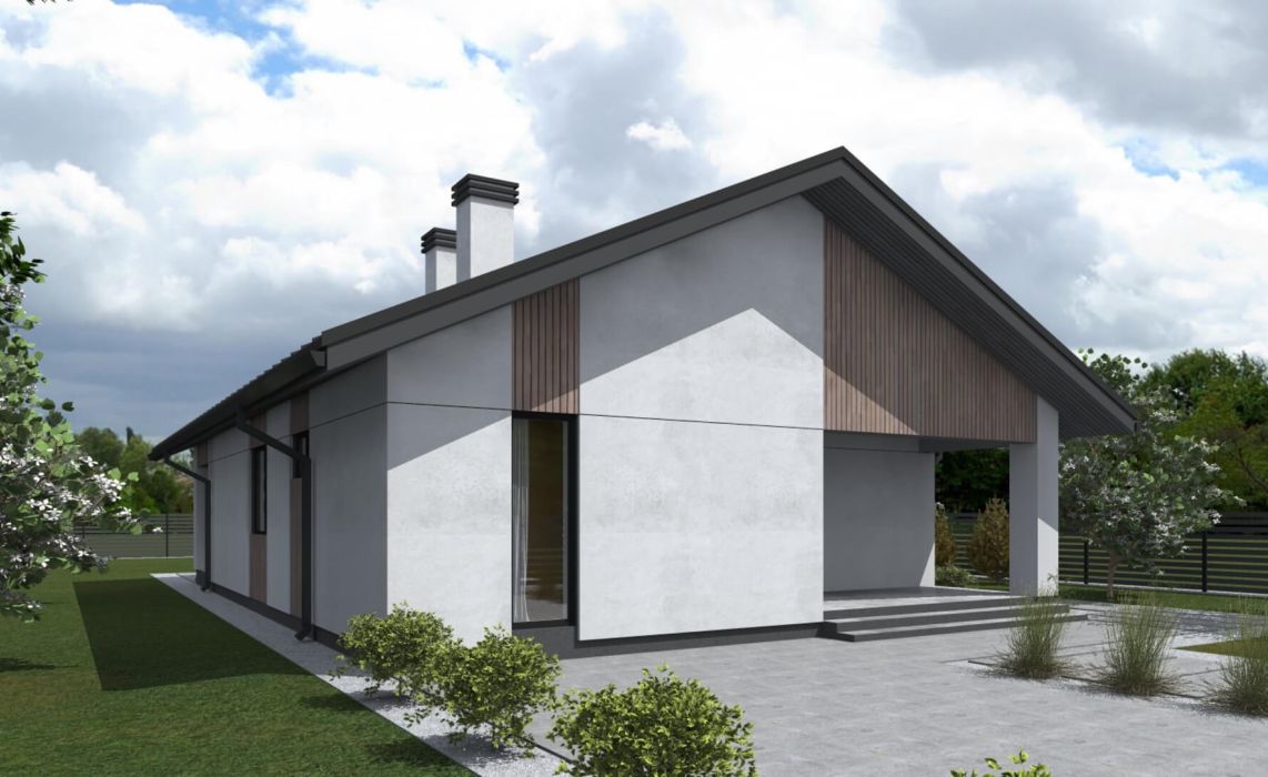 Норхельм ПазлХаус, крыша скатная