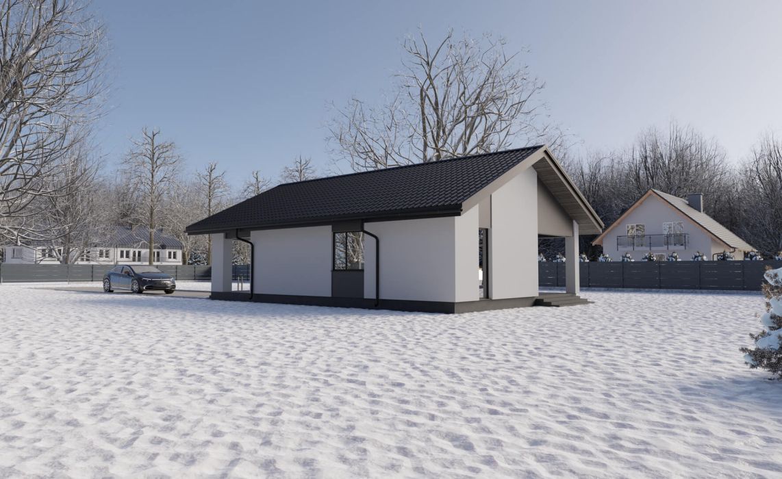 Гамвик ПазлХаус, крыша скатная