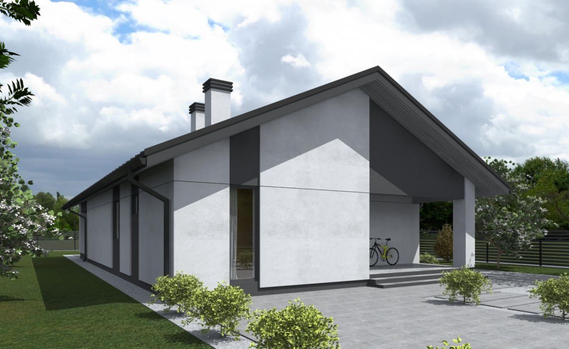 Тидберг ПазлХаус, крыша скатная