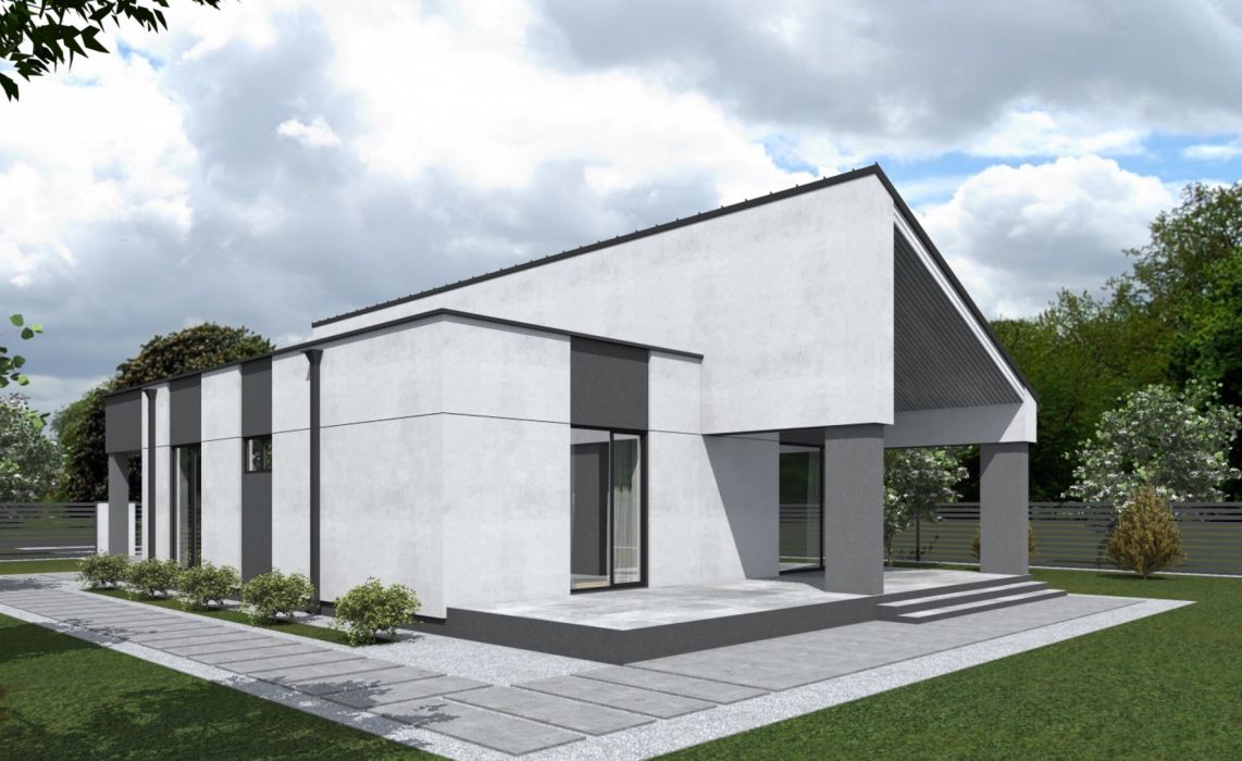 Хайлунд ПазлХаус, крыша комбинированная