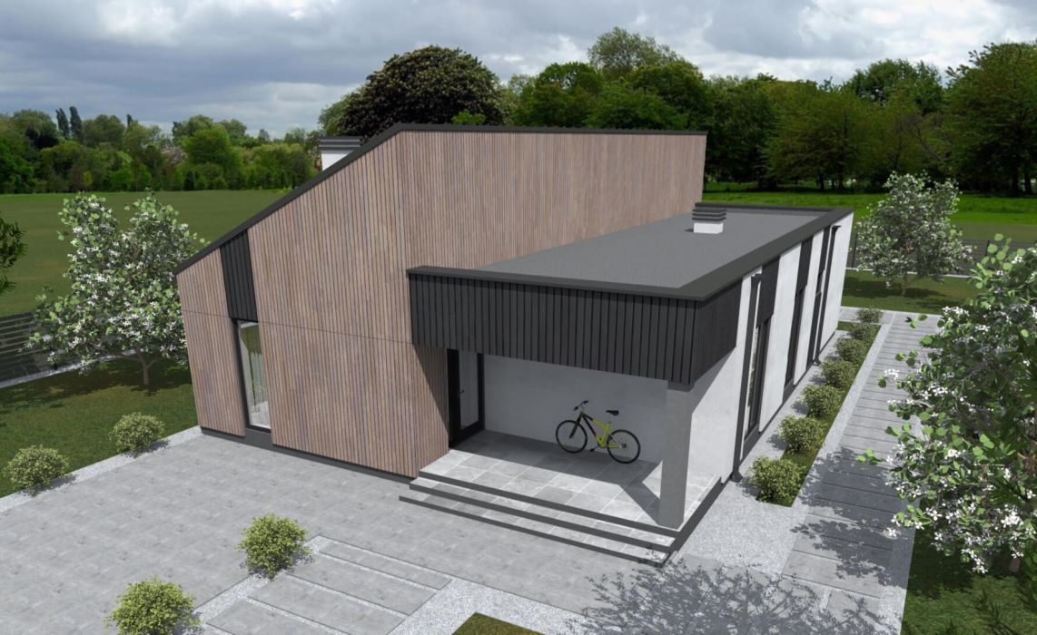 Йерке ПазлХаус, крыша комбинированная