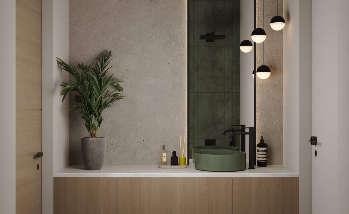 Кухня-гостиная боковая, терраса задняя 100 м²