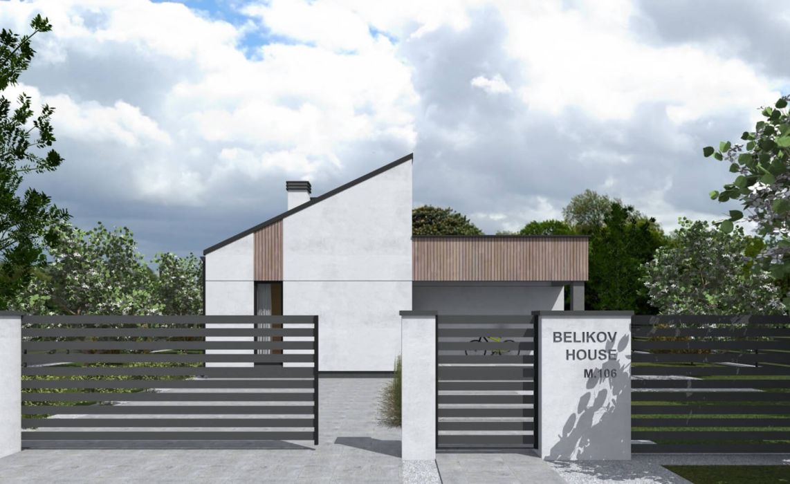 Норхельм ПазлХаус, крыша комбинированная