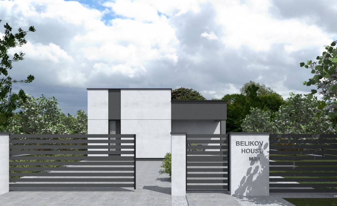 Люмборг ПазлХаус, крыша плоская