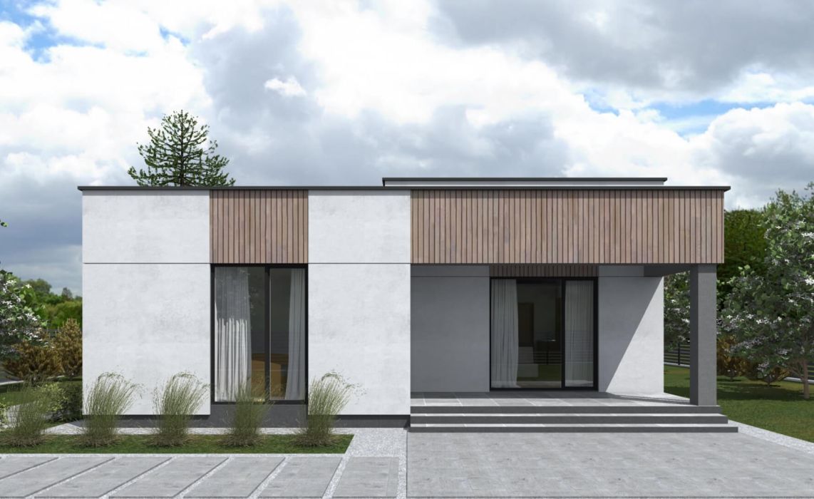 Норхельм ПазлХаус, крыша плоская