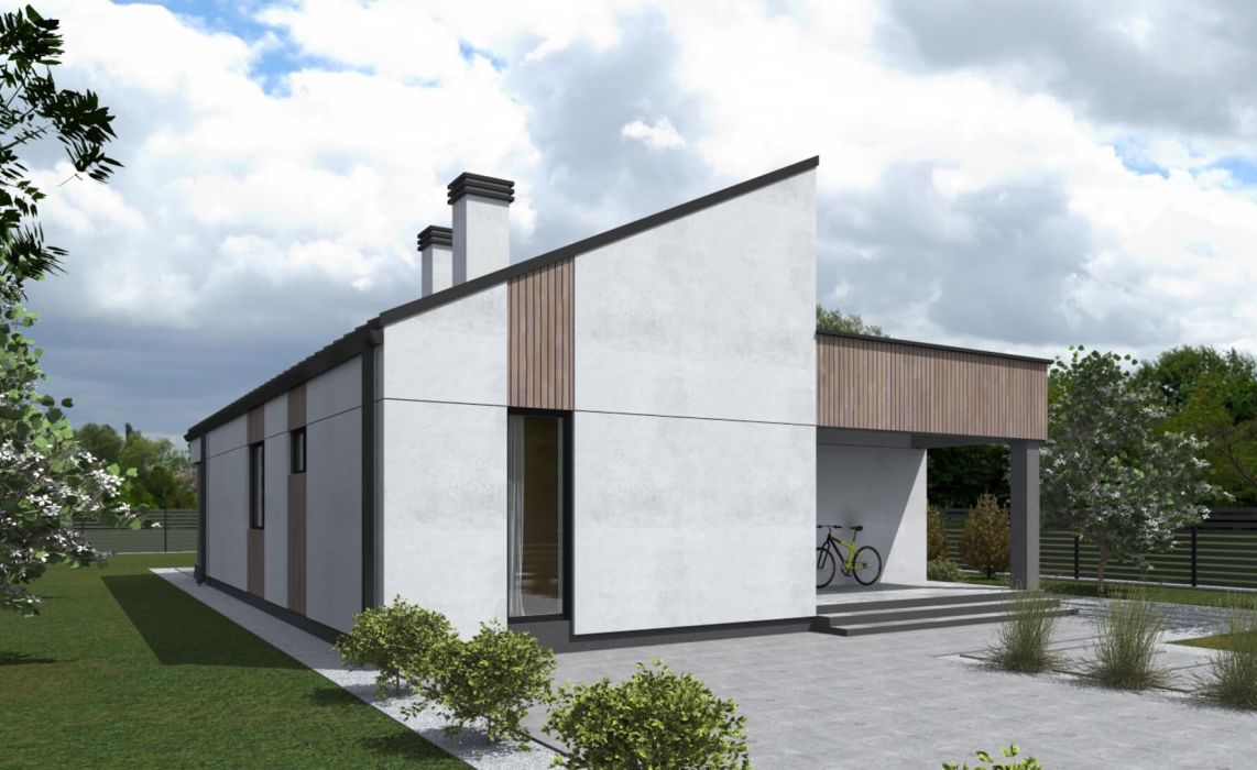 Норхельм ПазлХаус, крыша комбинированная