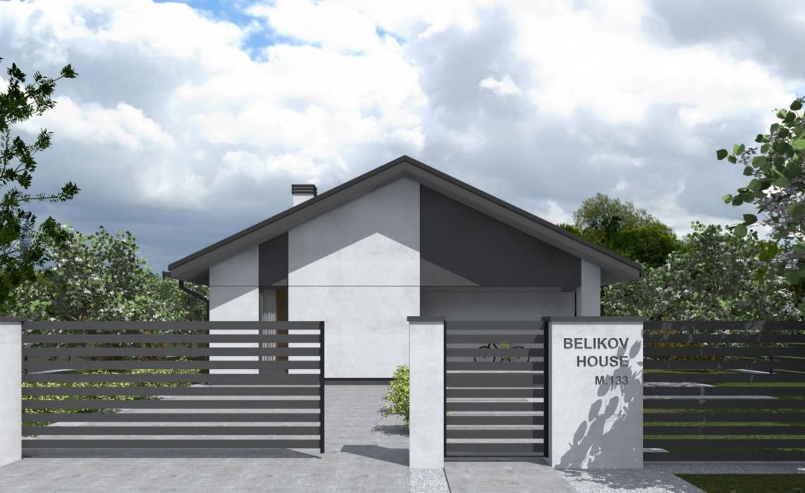 Тидберг ПазлХаус, крыша скатная