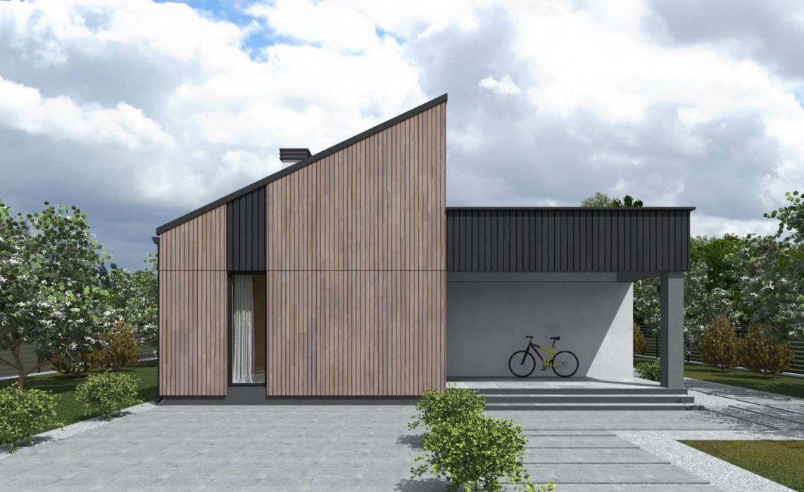 Йерке ПазлХаус, крыша комбинированная