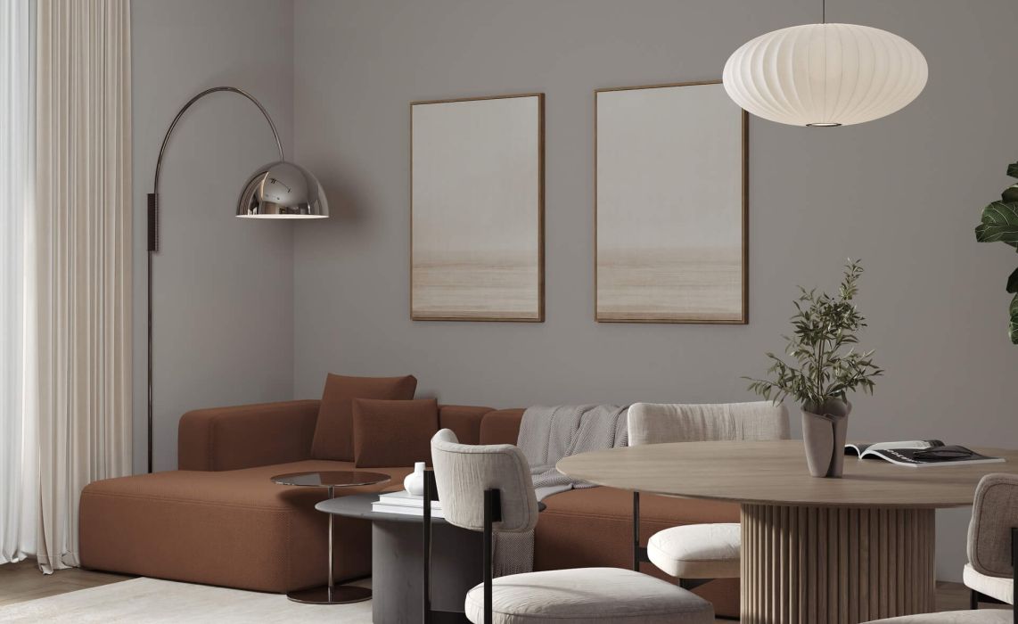 Кухня-гостиная боковая, терраса задняя 100 м²