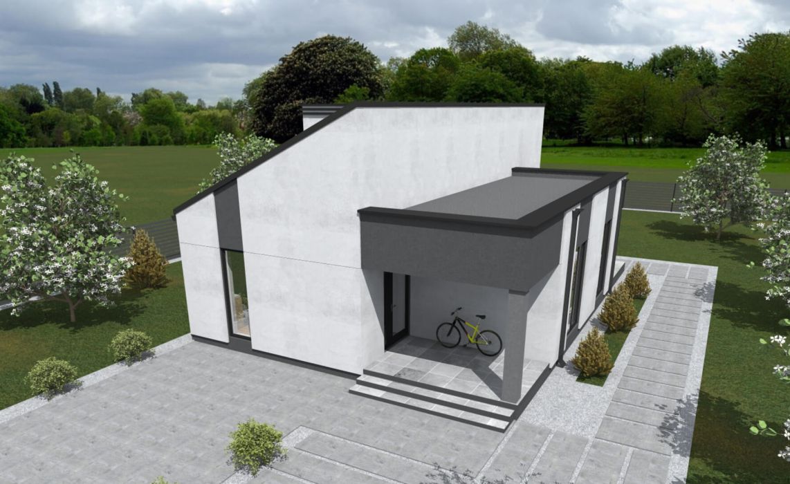 Гамвик ПазлХаус, крыша комбинированная