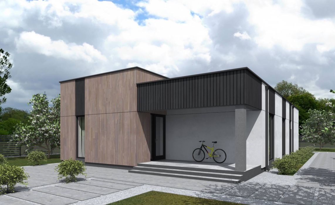 Йерке ПазлХаус, крыша плоская