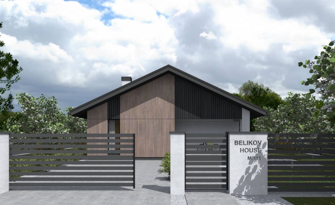 Йерке ПазлХаус, крыша скатная