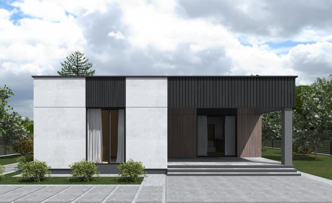 Йерке ПазлХаус, крыша плоская