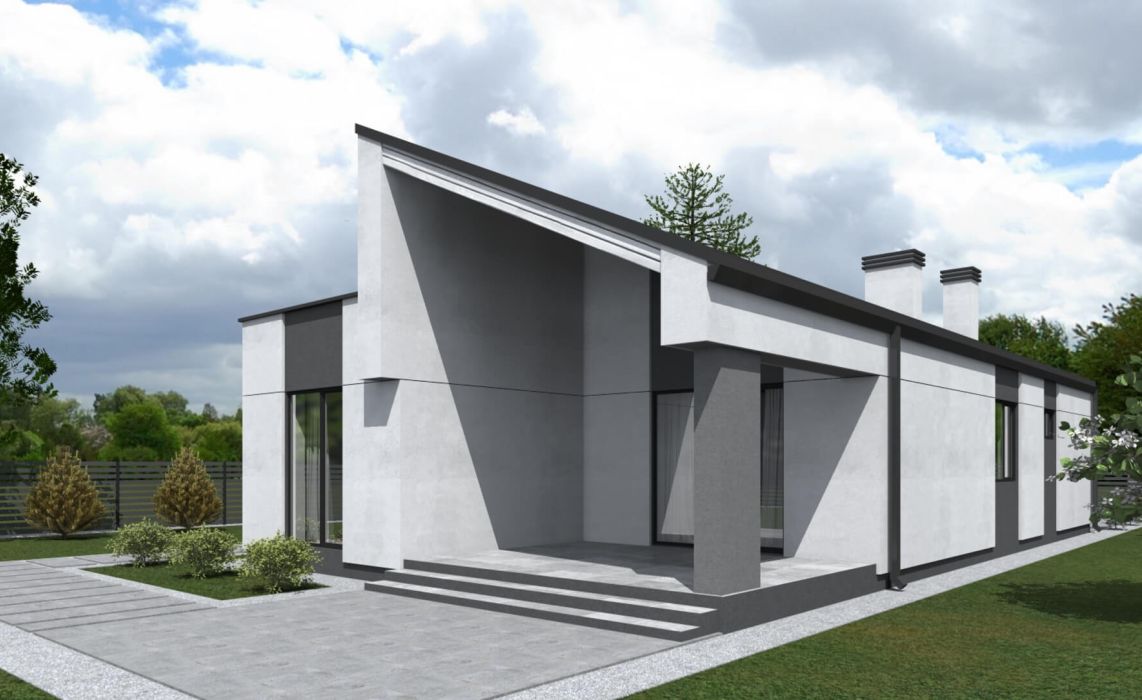 Ноунейм Пазл Хаус 93, крыша комбинированная