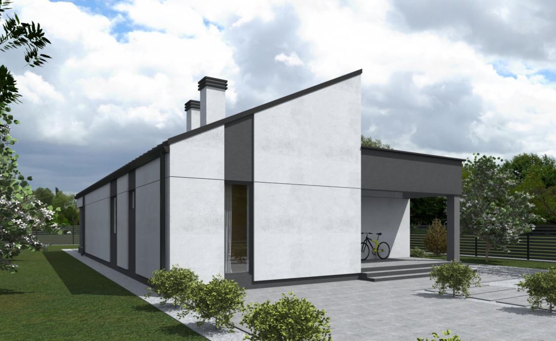 Тидберг ПазлХаус, крыша комбинированная