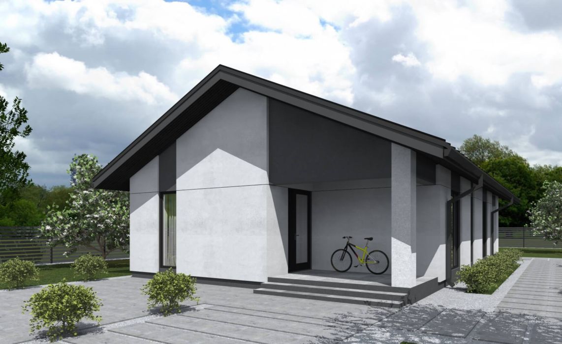 Люмборг ПазлХаус, крыша скатная