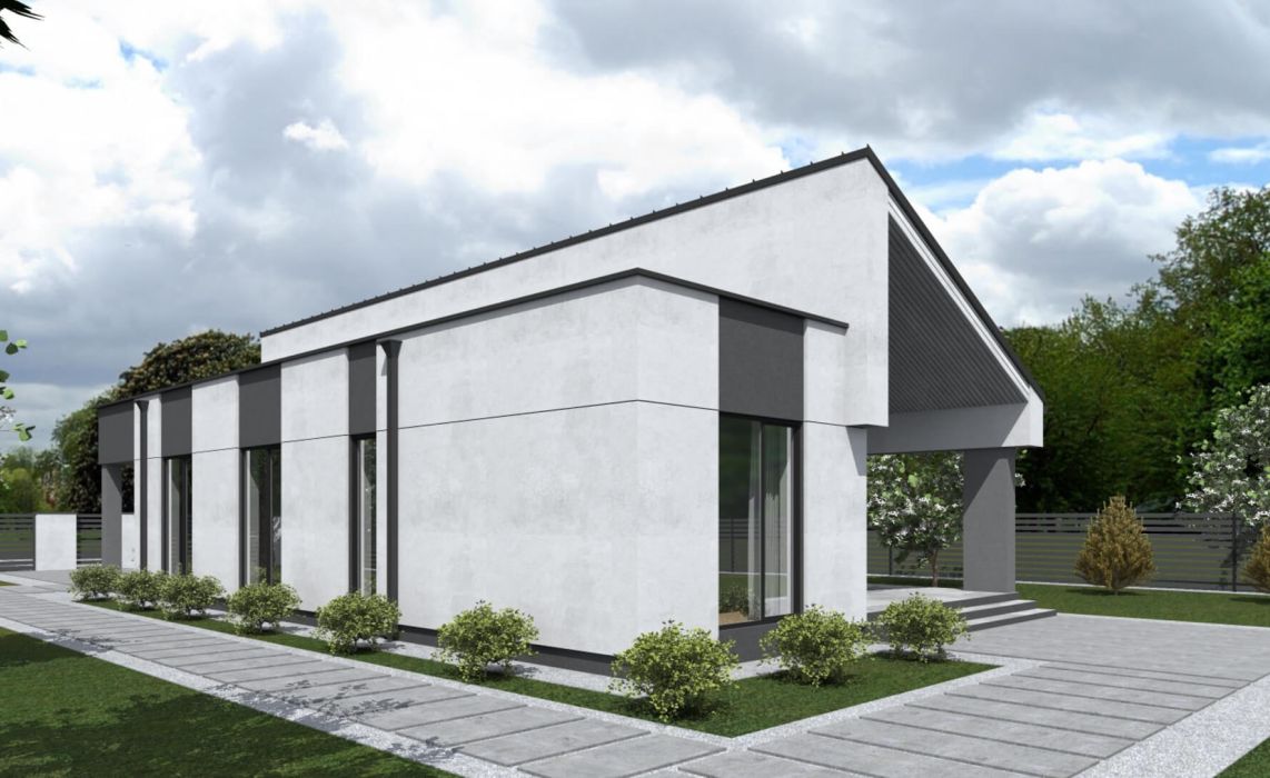 Ноунейм Пазл Хаус 93, крыша комбинированная