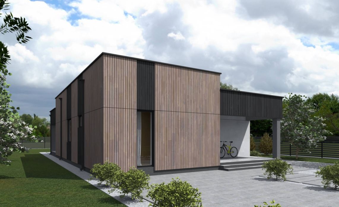 Йерке ПазлХаус, крыша плоская