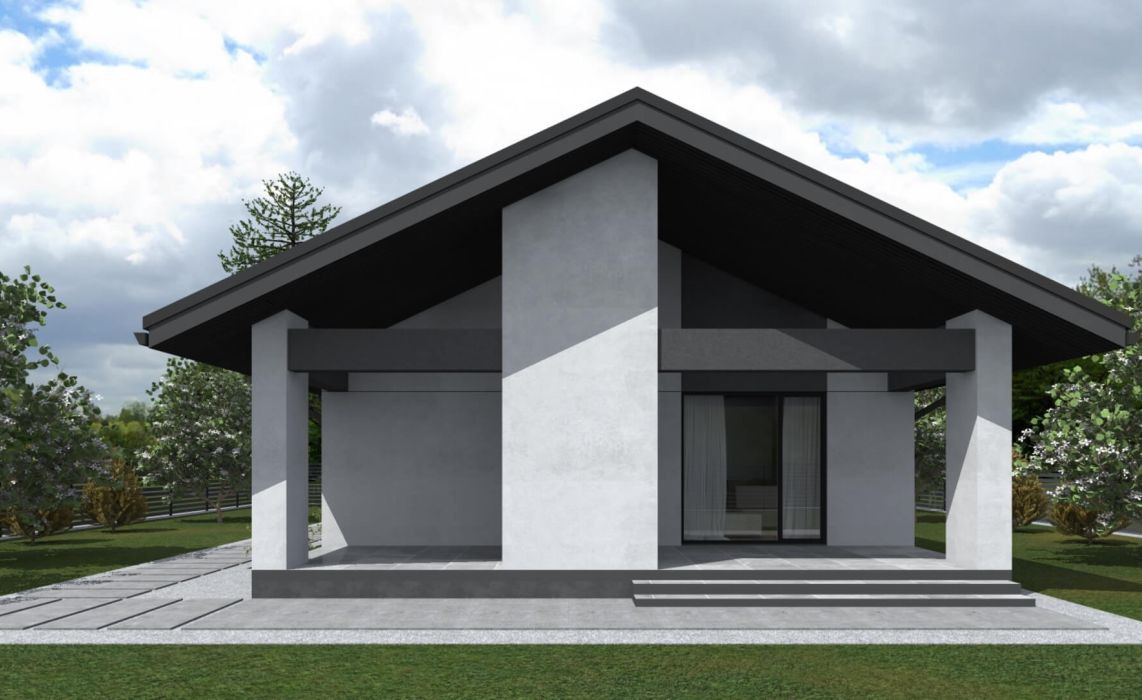 Гамвик ПазлХаус, крыша скатная