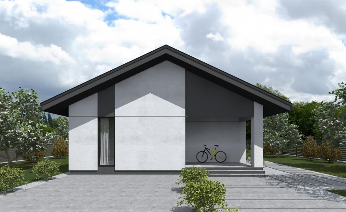 Люмборг ПазлХаус, крыша скатная