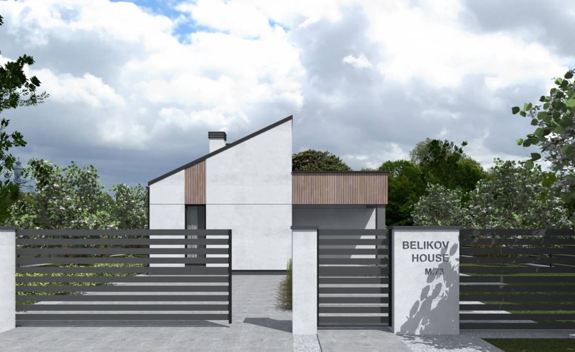 Ноунейм Пазл Хаус 75, крыша комбинированная