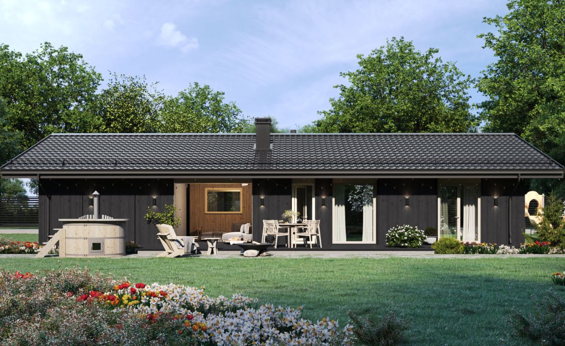 Милый дом 2, терраса и 3 спальни 108м2