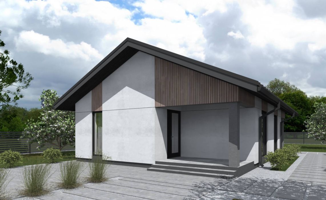 Ноунейм Пазл Хаус 73, крыша скатная