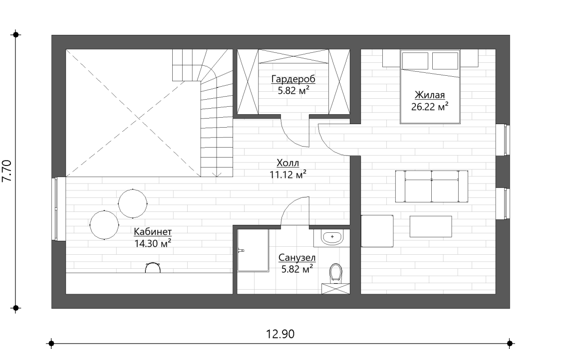 милый дом 2 этажа 3 (бани и 3 спальни)