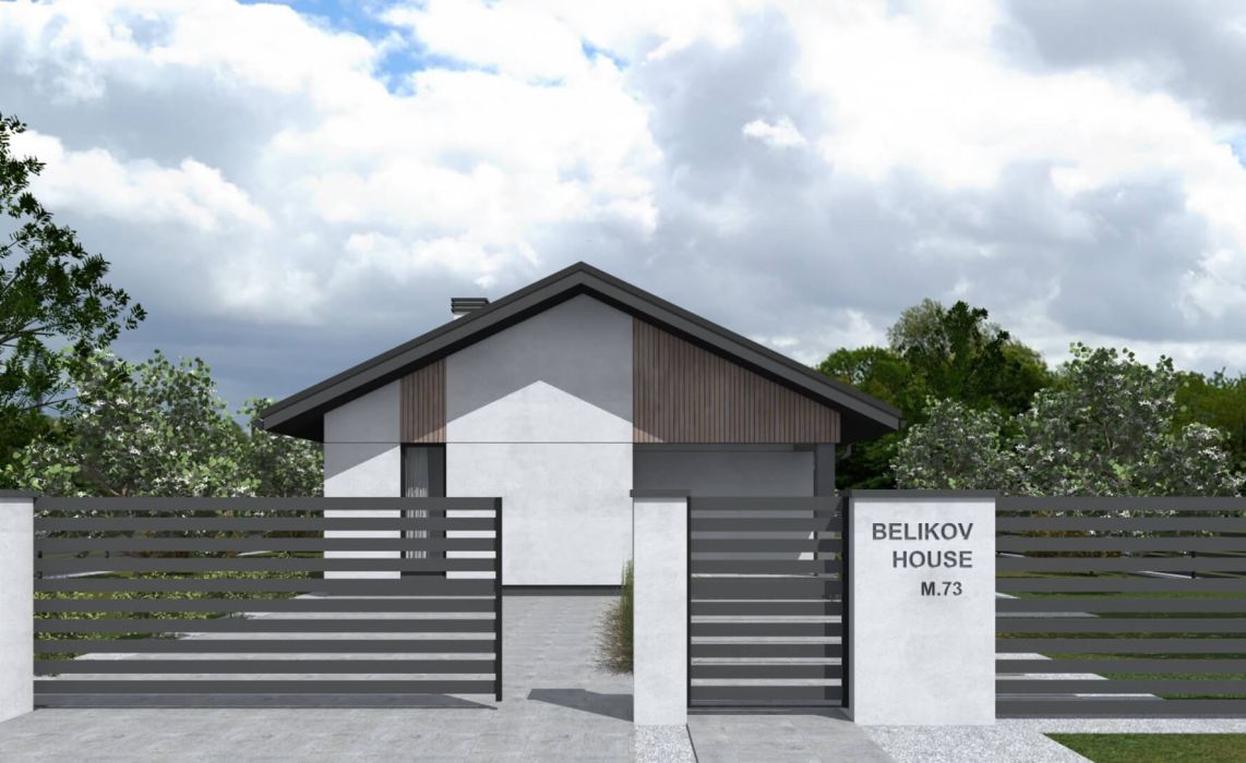 Ноунейм Пазл Хаус 73, крыша скатная