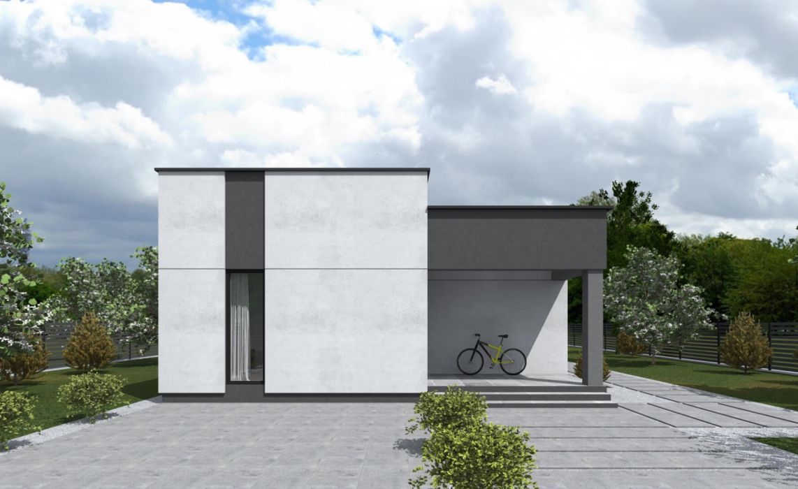 Гамвик ПазлХаус, крыша плоская