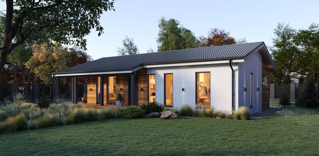 Кухня-гостиная боковая, терраса боковая 120 м²