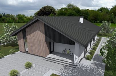 Йерке ПазлХаус, крыша скатная