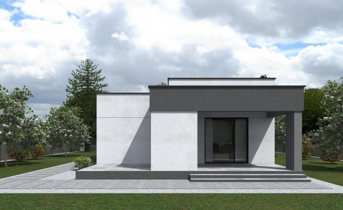 Люмборг ПазлХаус, крыша плоская