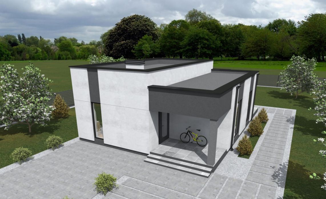 Гамвик ПазлХаус, крыша плоская