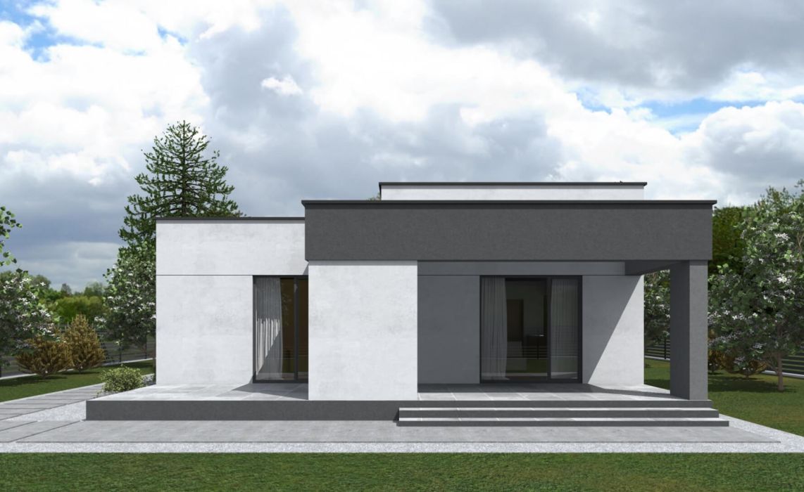 Хайлунд ПазлХаус, крыша плоская