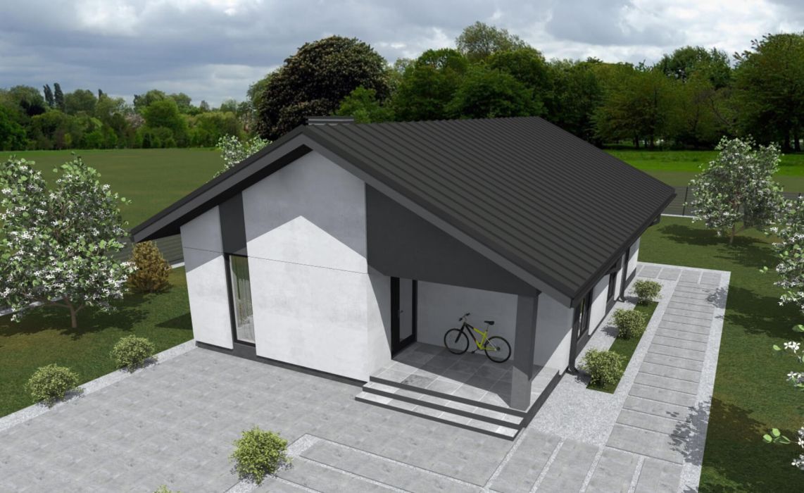 Гамвик ПазлХаус, крыша скатная