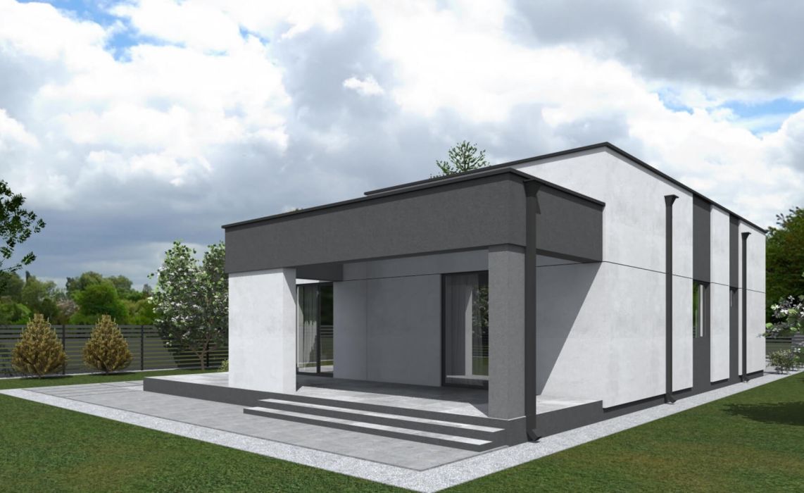 Хайлунд ПазлХаус, крыша плоская