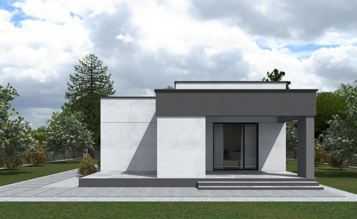 Гамвик ПазлХаус, крыша плоская