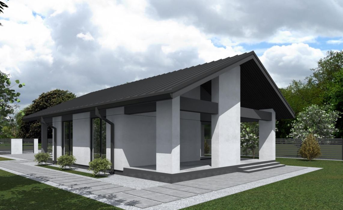 Гамвик ПазлХаус, крыша скатная