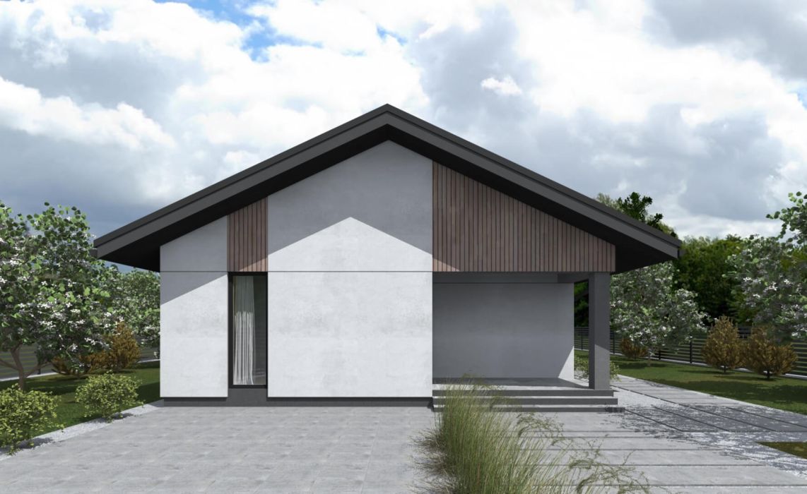 Ноунейм Пазл Хаус 73, крыша скатная