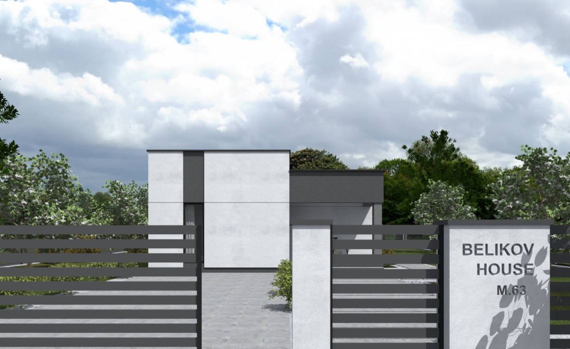 Гамвик ПазлХаус, крыша плоская