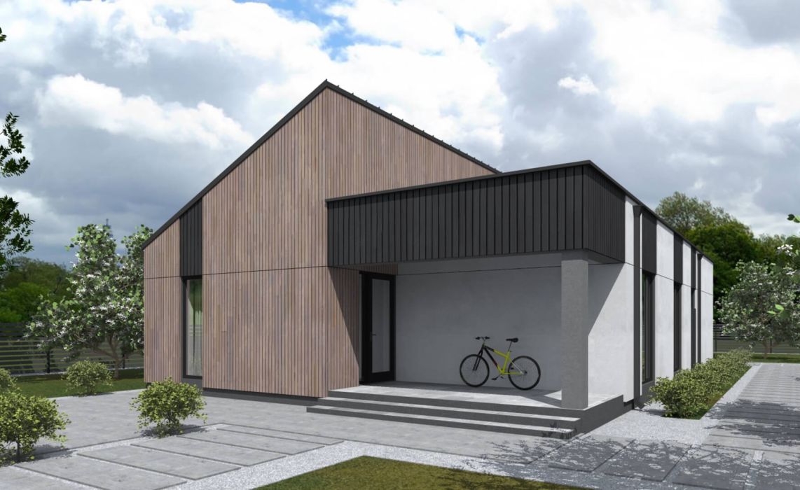 Йерке ПазлХаус, крыша комбинированная