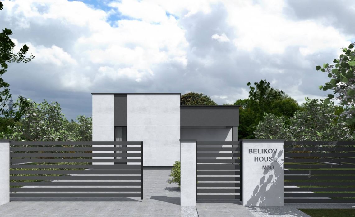 Ноунейм Пазл Хаус 93, крыша плоская