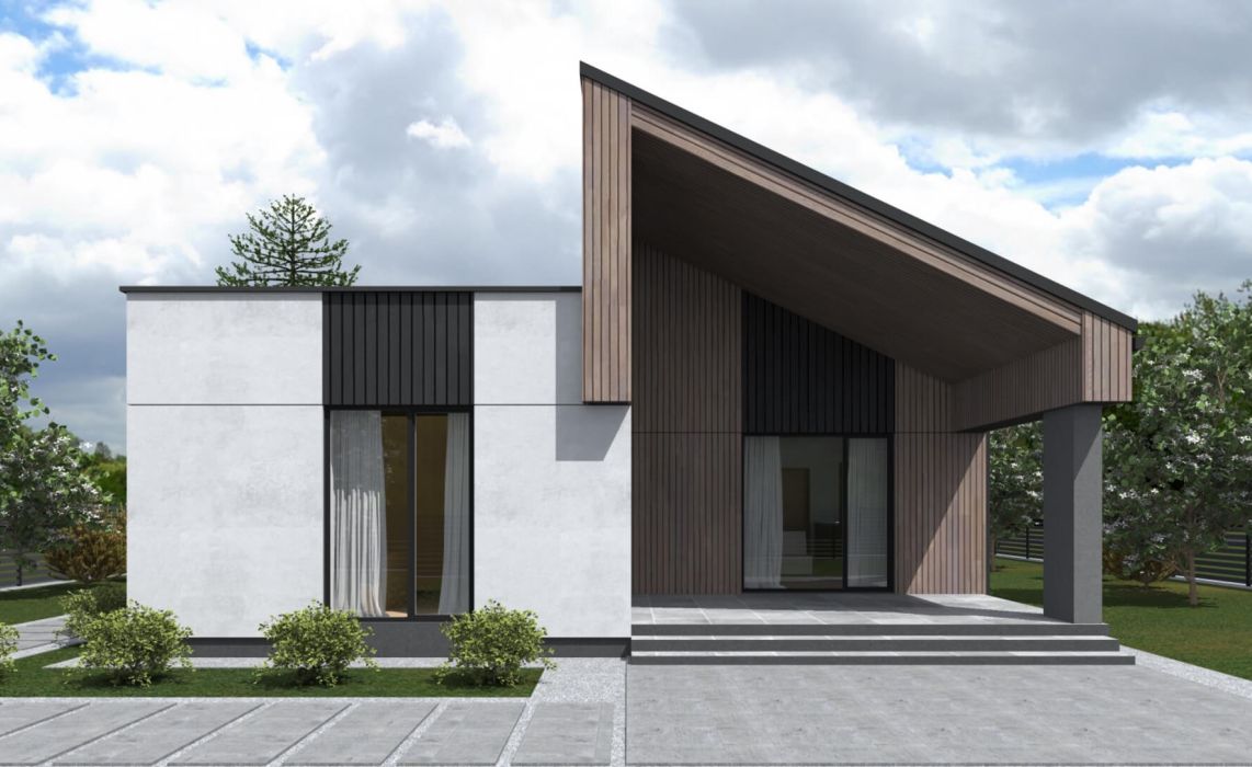 Йерке ПазлХаус, крыша комбинированная