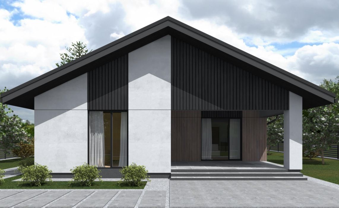 Йерке ПазлХаус, крыша скатная